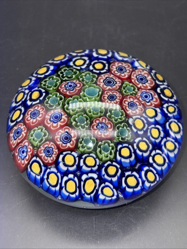 Millefiori glass paper weight - paper,